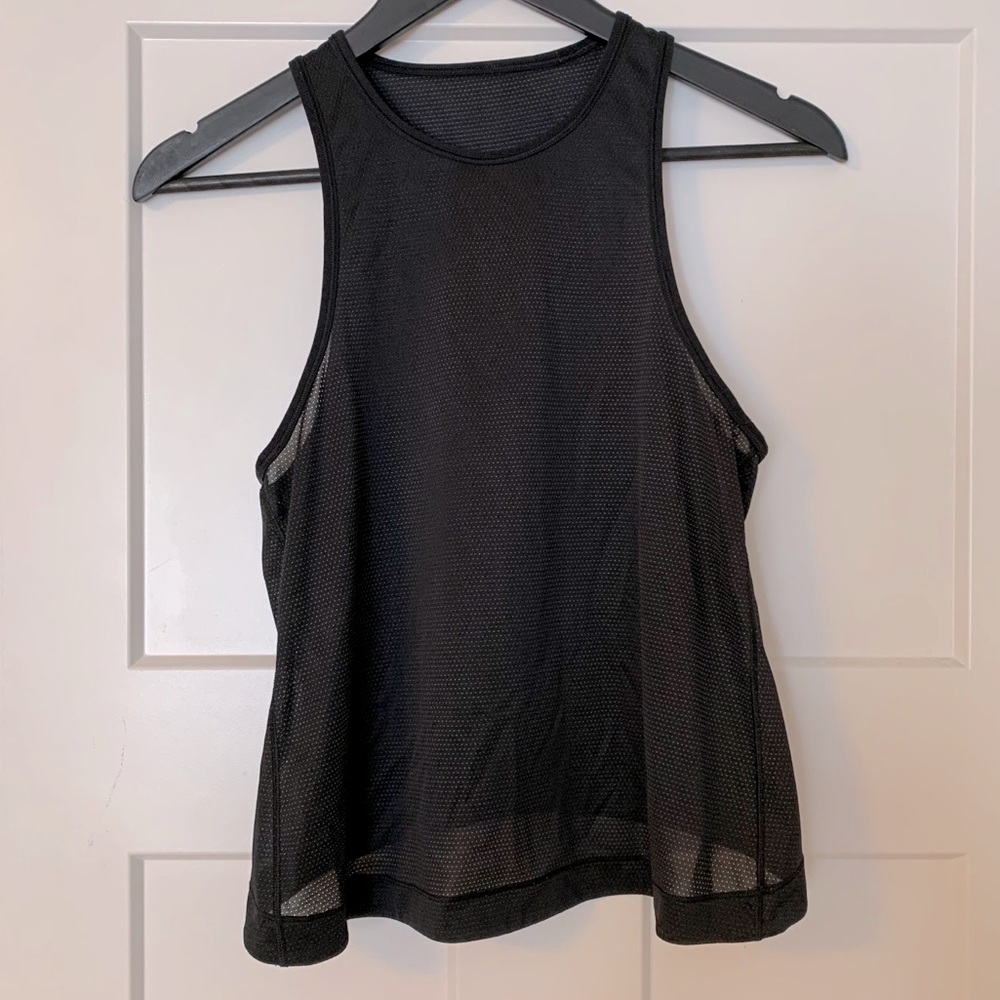 🌼2/$30🌼 Lululemon Black Mesh Athletic Tank Top